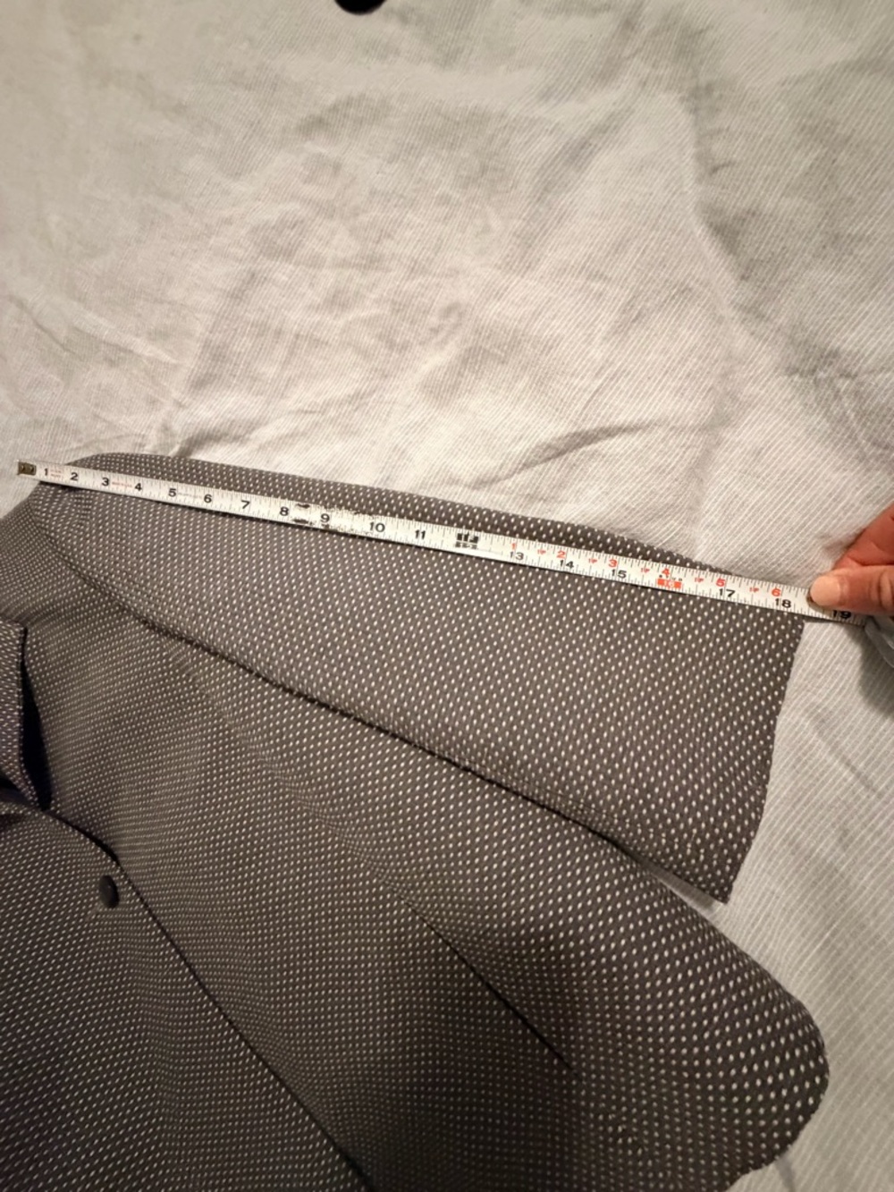 Barry Bricken Women’s Blazer • Gray Dot Pattern - Picture 11 of 12